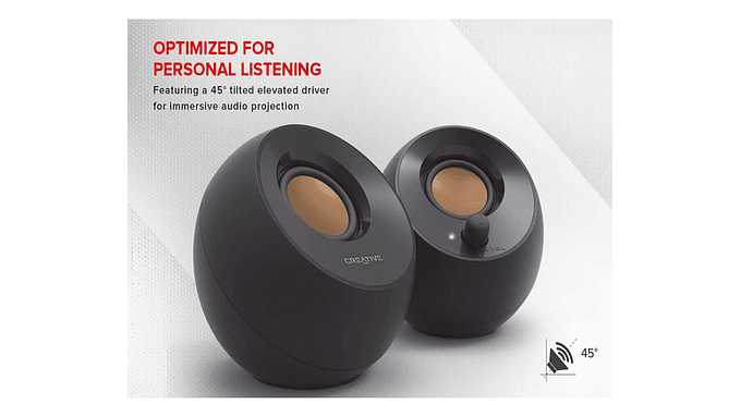 Parlantes De Escritorio Creative Pebble Usb 2.0 3