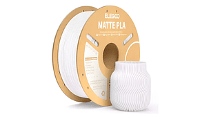 Filamento Pla Mate Elegoo 1kg 1.75mm Blanco Filamentos