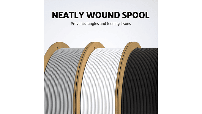 Filamento Pla Mate Elegoo 1kg 1.75mm Blanco Filamentos 3