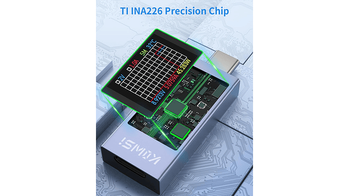 Medidor Digital Usb-c Pd Tester 430v 012a Lcd  Voltímetro 5