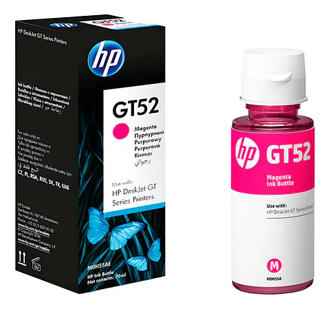 Tinta Para Impresora Hp Gt52 Color Magenta 70ml