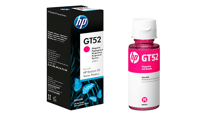Tinta Para Impresora Hp Gt52 Color Magenta 70ml 1