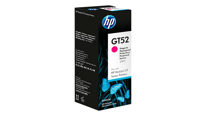 Tinta Para Impresora Hp Gt52 Color Magenta 70ml 2