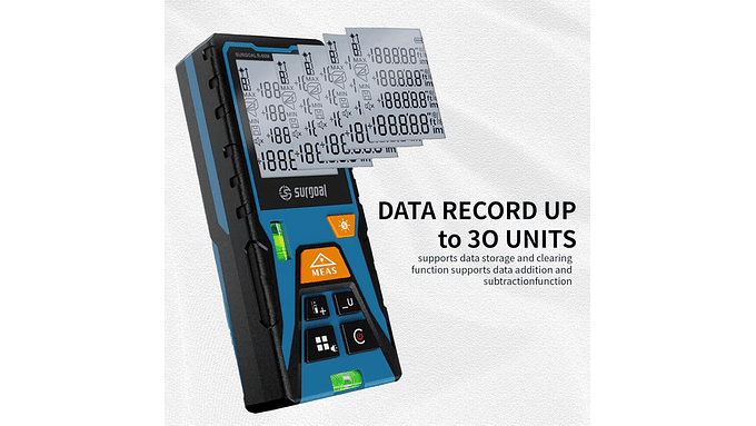 Medidor De Distancia Láser 60 Lcd, Cálculo De Área  ±2 Mm 5