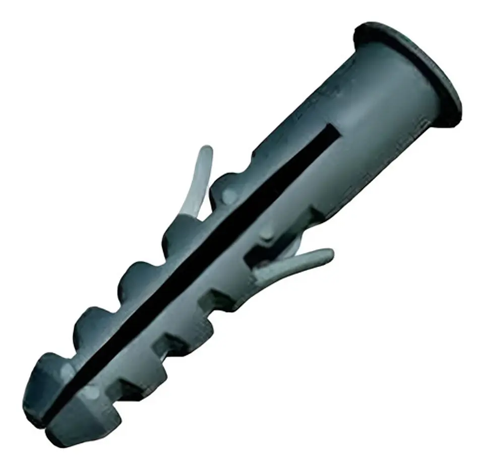 Pack De 50 Tarugos Plasticos Con Tope 12mm 60m Largo Gris 3