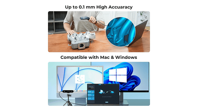 Escáner 3d Creality Cr-ferret Se Precisión Y Color 24-bit 6