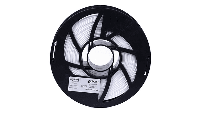 Filamento 3d Grilon3 Nylon 6 De 1.75mm Y 1kg Blanco 5