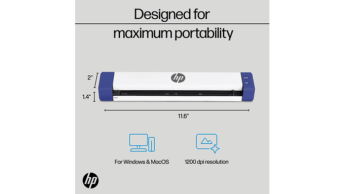 Escáner Usb Portátil Hpps100 Para Documentos Y Fotos 3