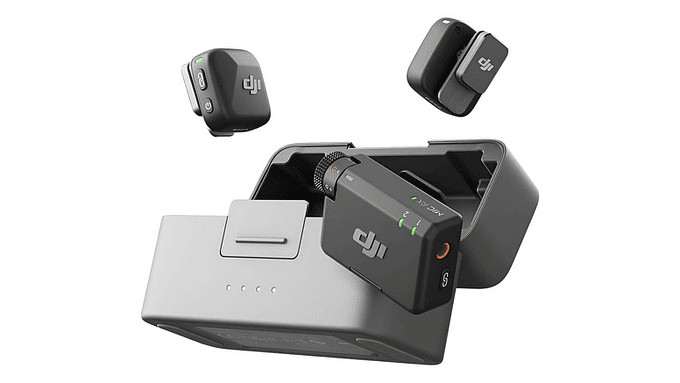 Micrófono Dji Mic Mini Dual (2 Tx + 1 Rx ) + Estuche Carga 1