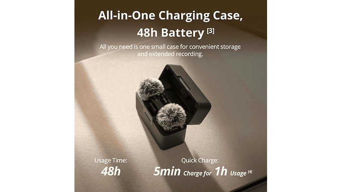 Micrófono Dji Mic Mini Dual (2 Tx + 1 Rx ) + Estuche Carga 5