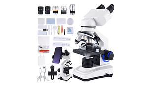 Microscopio Binocular 40x2500x Led Dual Y Oculares Wf25x