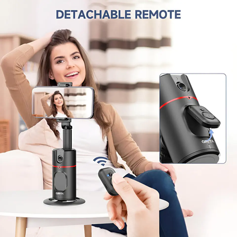 Trípode De Seguimiento Facial Automático Con Control Remoto 2