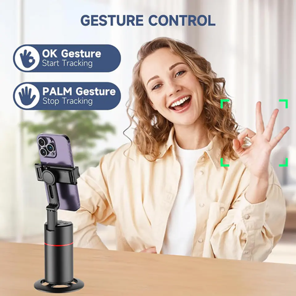 Trípode De Seguimiento Facial Automático Con Control Remoto 3