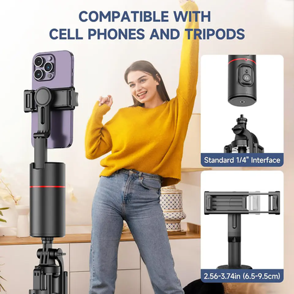 Trípode De Seguimiento Facial Automático Con Control Remoto 5