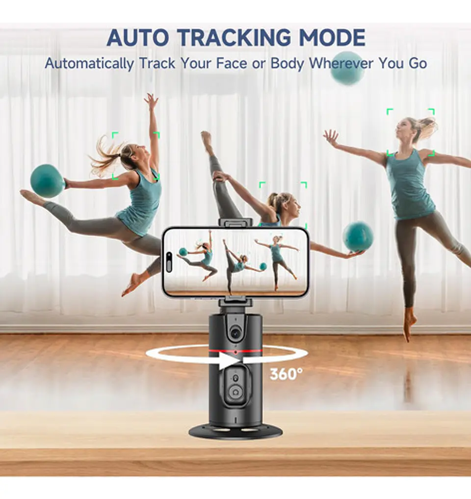 Trípode De Seguimiento Facial Automático Con Control Remoto 10