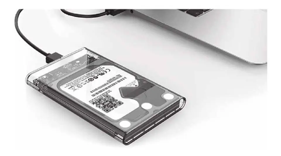 Cofre Transparente Disco Duro Externo SATA 3.0 DBLUE 2