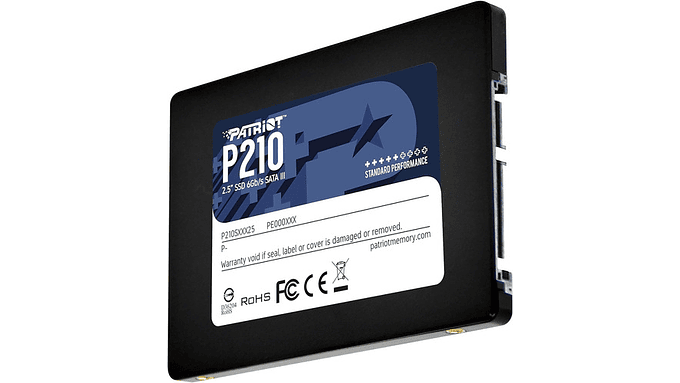 Disco Solido Ssd Patriot P210 256gb Sata 500mb/s Pc Notebook - Excelente (Reacondicionado) 6
