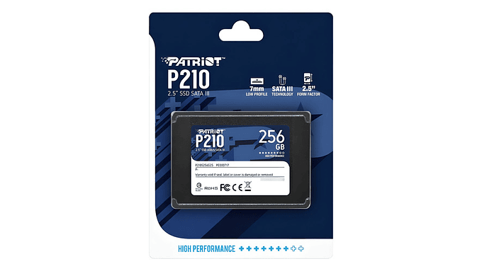 Disco Solido Ssd Patriot P210 256gb Sata 500mb/s Pc Notebook - Excelente (Reacondicionado) 12