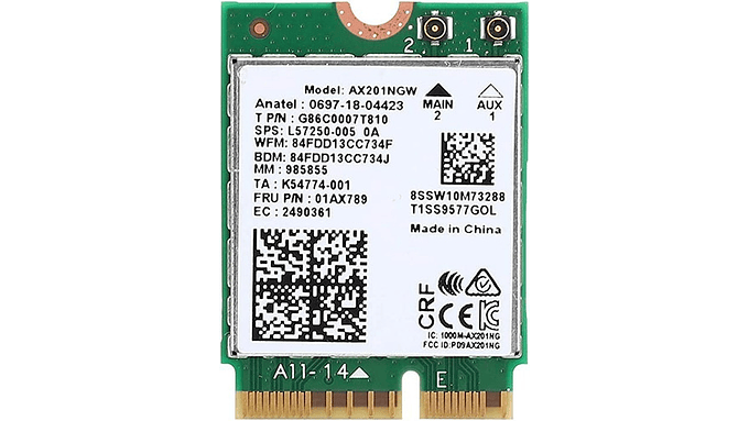 Tarjeta De Red Wifi 6 Intel Ax201ngw 1