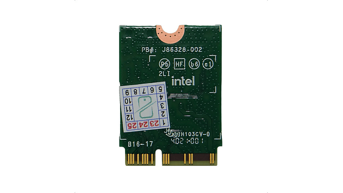 Tarjeta De Red Wifi 6 Intel Ax201ngw 5
