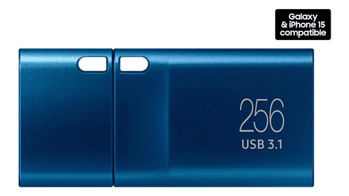 Unidad Flash Usb Samsung Type-c, 256 Gb, 3.2 400mb/s 2