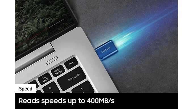 Unidad Flash Usb Samsung Type-c, 256 Gb, 3.2 400mb/s 5