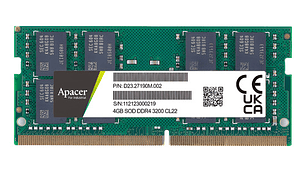 Memoria Ram Notebook 4gb Ddr4 3200mhz Sodimm 260-pin 1.2v