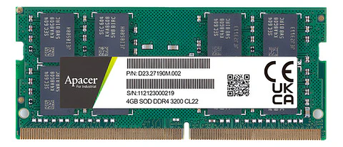 Memoria Ram Notebook 4gb Ddr4 3200mhz Sodimm 260-pin 1.2v