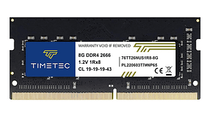 Memoria Ram 8gb Ddr4 2666mhz Sodimm Para Notebook