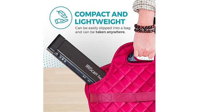 Escáner Portátil Iriscan Canon Express V4 8pp 7