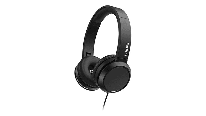 Auriculares Supraurales Philips Tah4105bk Plegable Aislamiento De Sonido Microfono Control Remoto En Cable 3