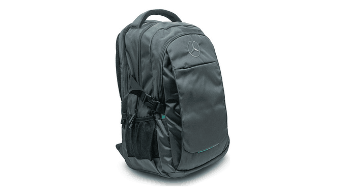 Mochila Mercedes-benz Highway Gris Diseño Premium Usb 3