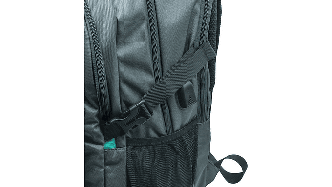 Mochila Mercedes-benz Highway Gris Diseño Premium Usb 4