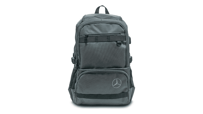 Mochila Impermeable Mercedes-benz Explorer Gris Puerto Usb 2