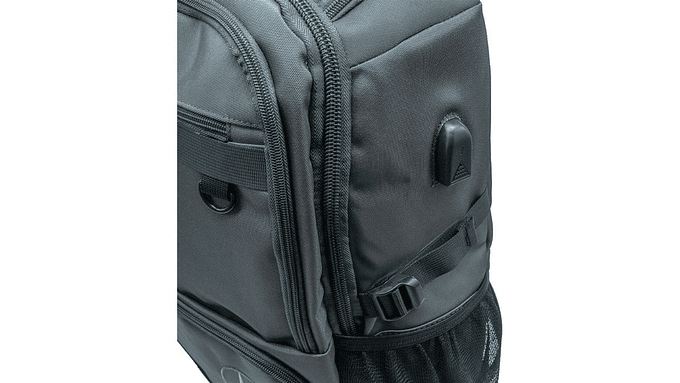 Mochila Impermeable Mercedes-benz Explorer Gris Puerto Usb 4