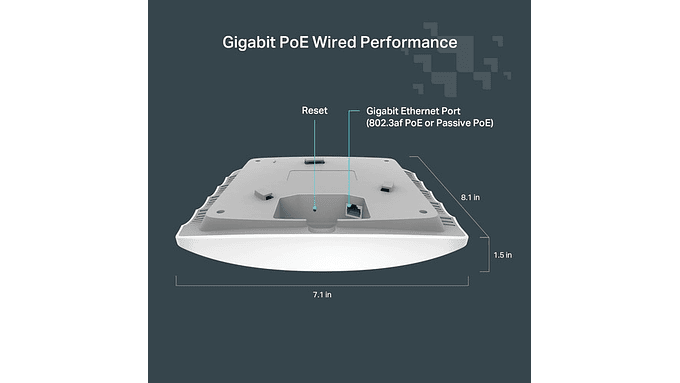 Punto De Acceso Ac1350 Tp-link F52, Doble Banda, Mu-mimo Poe 4