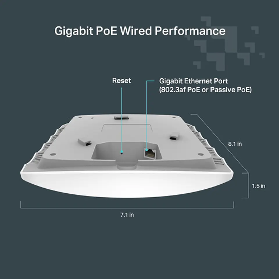 Punto De Acceso Ac1350 Tp-link F52, Doble Banda, Mu-mimo Poe 4