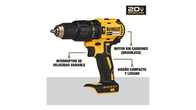 Taladro Percutor Inalámbrico Dcd7781 Dewalt 2