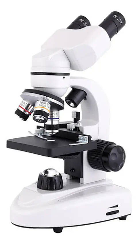 Microscopio Binocular 40x-2500x Led Dual Wf10x Y Wf25x
