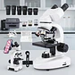 Microscopio Binocular 40x-2500x Led Dual Wf10x Y Wf25x - Miniatura 4
