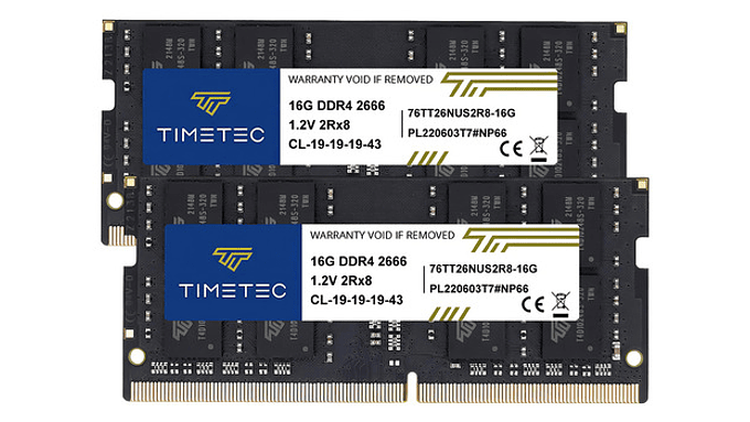 Memorias Ram Ddr4 Portatil Timetec 32gb (2x16gb) A 2666mhz Sodimm Laptop Todo En Uno 32 2x16 Gb 2666 Mhz So Dimm 1