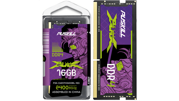 Memoria Ram Ddr4 16gb 2400mhz Puskill Killblade Sodimm Para Portátiles 4