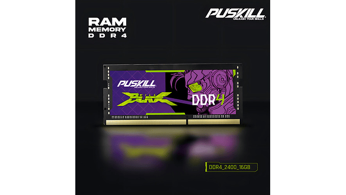 Memoria Ram Ddr4 16gb 2400mhz Puskill Killblade Sodimm Para Portátiles 8