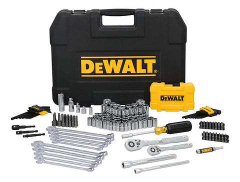Juego Herramientas Dewalt 142 Pzs 1/4 Y 3/8 Sae/métrico