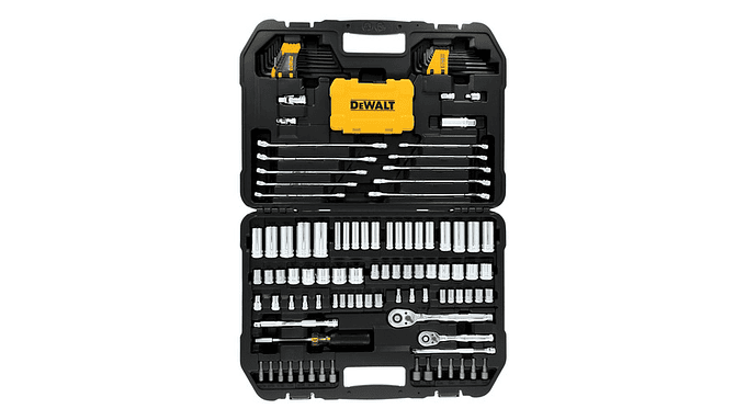 Juego Herramientas Dewalt 142 Pzs 1/4 Y 3/8 Sae/métrico 2