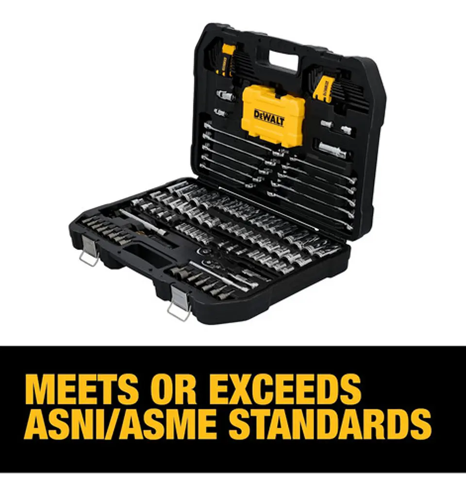Juego Herramientas Dewalt 142 Pzs 1/4 Y 3/8 Sae/métrico 6