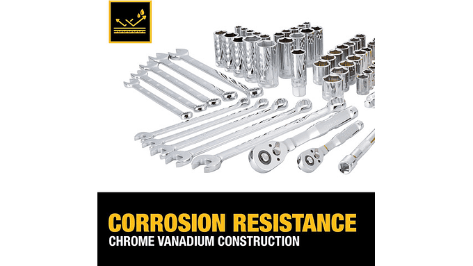 Juego Herramientas Dewalt 142 Pzs 1/4 Y 3/8 Sae/métrico 7