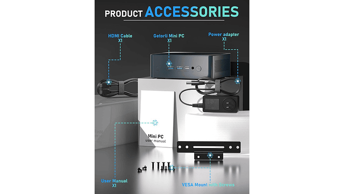 Mini Pc Ryzen 5 3550h 16gb 512gb Ssd 4k Dual Hdmi Usb 3.2 3