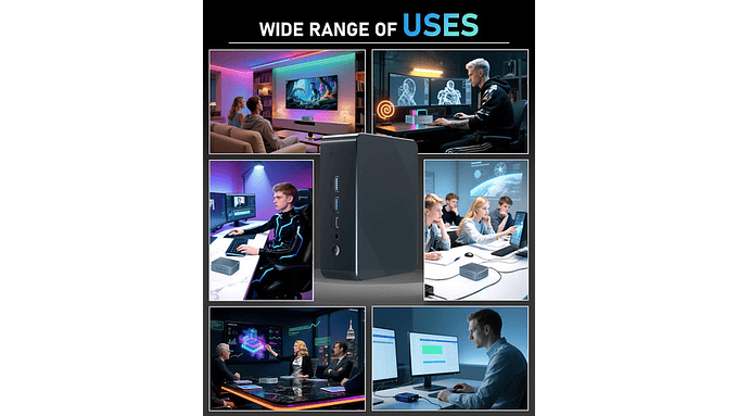 Mini Pc Ryzen 5 3550h 16gb 512gb Ssd 4k Dual Hdmi Usb 3.2 5