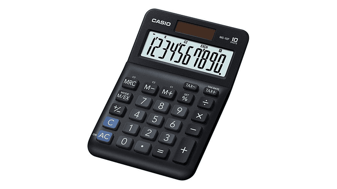 Calculadora De Escritorio Casio Ms-10f-w 10 Dígitos 4